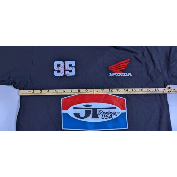 Official Honda x JT Racing Team USA 95 Motocross Black T-shirt Men's Size Medium - Picture 6 of 7